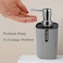 Generic Bathroom Accessory Set - 4 Piece Grey Bathroom Accessories Set With Trash Can, Soap Dish, Soap Dispenser, Toothbrush Cup, Bathroom Decor Sets With Desktop Small Trash Can - Grey Stripe