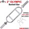 Max Strength Tricep Olympic Weight Lifting Bar With Spring Lock