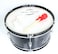 24-inch Black Bass Drum with Mallets - Professional Percussion Instrument by Mike Music