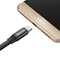 Baseus Nimble USB-A to Type-C Flat Cable 23cm- Ultra Portable Compatible for Samsung S21 S20 S9 Note 20 10 Huawei P30 P20 Lite Mate 20 Pro P20 LG G5 G6 Xiaomi Mi 11 Ultra A2 etc. Black