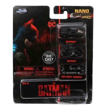 JADA - BATMAN 3PACK NANO CARS 1.65
