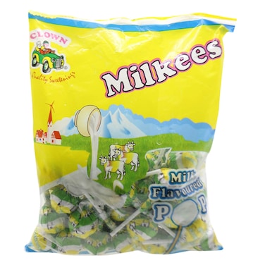 Clown Candy Kenya Milkees Milk Lollipop 50 Pieces