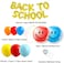 Party Time  96 Pieces Back to School Balloon Garland Kit Orange Blue Yellow Red Latex Helium Balloons with Smileys Foil Balloon Arch Strip for First Day of School Party Decoration  - Back to School Ba