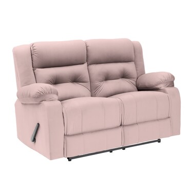 إن هاوس كرسي استرخاء مزدوج منجد بالمخمل - زهري فاتح - NZ30