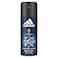 Adidas UEFA Champions League Eau De Toilette 100ml With Deodorant Body Spray 150ml Clear