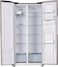 Hoover Side By Side Refrigerator, 532L, Inverter, No Frost, Water Dispenser, Multi Air Flow, LED Light, Premium Silver Trim, Touch Control Display, Inox/Black, Ice Twister - HSB-K532-WS