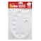 Funbo Plastic Oval Colour Palette 23x17cm White