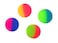SNInc. ICY Balls in Bright 2 Two Tone Colors - 27mm Bouncy Balls - Bulk Pack of 144