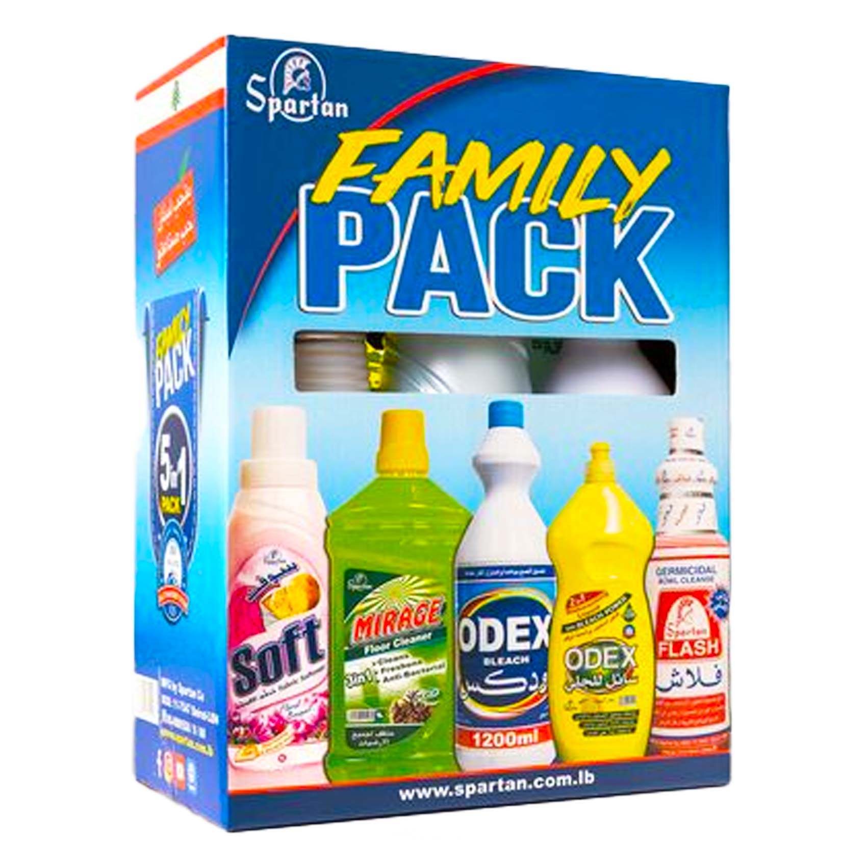 Spartan 5In1 Family Pack Detergent 5 Count