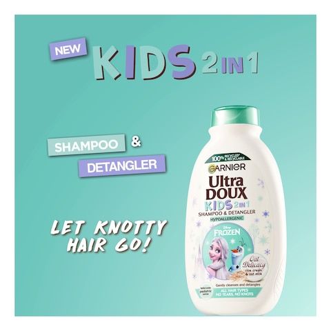Garnier Ultra Doux Oat Delicacy Kids 2-In-1 Shampoo And Detangler White 400ml