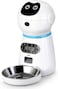Rubik 3.5L Automatic Cat Dog Feeder, Auto Robotics Food Dispenser with 4 Meals Time Setting, 10s Voice Recording, LCD Display &amp; Portion Control for Pets &amp; Small Animals