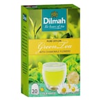 Buy Dilmah Pure Ceylon Green Tea With Chamomile 20 Sachets, 40g in Saudi Arabia