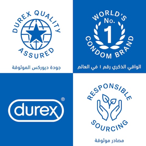 DUREX MUTUAL PLEASURE STIMULATING CONDOMS X3