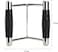 Max Strength Barbel Machine Cable Attachment Pro Grip Revolving Non Slip Handle Bar Pro Grip Revolving Pull Down Lat Bar-Silver, For Bicep Tricep