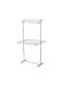 Generic Mobile Folding Cloth Dryer Rack Blue/Silver