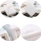 6 Se7En 10 Pack Storage Shoes Box, Plastic Foldable Stackable Clear Shoe Organizer Multi Color