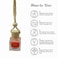 Long-Lasting Scent Car Air Freshener Perfume Hanging Air Freshener FRESH CHERRY