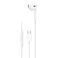 Mono Earphone with Type-C Connector, TPE and Copper Construction, 1.2m Cable, Green Lion - White