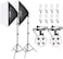 Coopic Kt-1301 Rectangle Softbox Lighting Kit With 2Pcs 50X70Cm Softbox, 2Pcs E27 Bulb Holder, 8Pcs 45W Bulbs, 2Pcs 200Cm Light Stand For Photo Studio Equipment Set