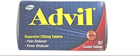 Advil Pain Reliever And Fever Reducer, 200 mg, 50 Coated Tablets