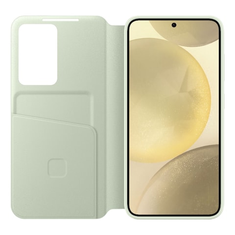 Samsung Smart View Wallet Case Cover for Galaxy S24 Light Green