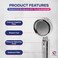 Coralblue Handheld Shower Head Set-This Shower head has 2 Shower filter 1 handle and 1 head water filter to purify harmful Chemicals and Pollutants -  2m long Shower hose Stainless Steel