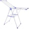 Royalford Metal Cloth Dryer (159X62X102) cm Folding Clothes Airer Clothes Airer Clothes Airer 16M Drying Length Stainless Steel White And Blue