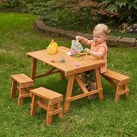 Kidkraft Outdoor Picnic Table Set Amber, 10264