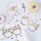 GingerRay - Pick &amp; Mix - Fun Glasses - Gold 15cm 8pcs - Gold