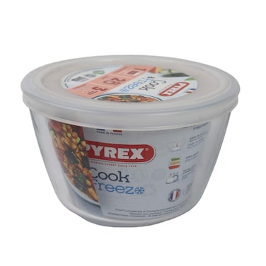 علبة بيركس دائرية 15 سم 1.10 لتر