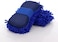 Car Towel Microfiber Cleaning Cloth Pack of 3 with Washing Sponge- Multipurpose Towel for Washing Drying Dusting