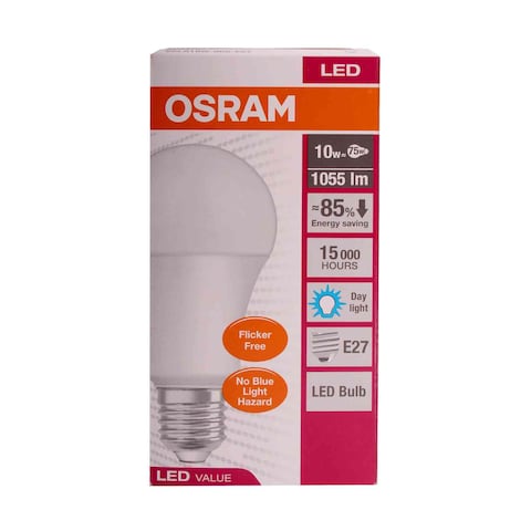 Osram E27 LED Bulb 10w 1055lm 15000h 85% Energy Saving Day Light