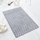 Non-Slip Bath Mat, Soft TPE Shower Mat with Suction Cups and Drain Holes, Bathroom Anti-Slip Mat for Shower, Bathtub (90 * 60cm, Grey)