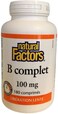 Natural Factors Complete B 100mg 180Tab