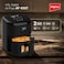 Impex AF 4307 Air Fryer With Adjustable Temperature Control, Overheating Protection 4.5 L 1200W Black
