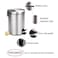 Feelings Stainless Steel Round Step Dustbin 30L