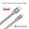 Promate Auto-Coiling USB-C Cable, Premium Fabric Braided Aluminium Alloy Reversible USB-A To Type-C Cable With 2A Fast Charge And Sync 1.2 Meter Cord