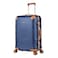 Hard Case Travel Bags Makrolon Polycarbonate Gold Jetstream Aluminum Frame Luggage Zipper Less Suitcase Extra Corner Protection Double Tsa Lock E9R1 Checked Luggage 24 inch Blue Moon