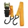 Ratchet Tie Down Ratchet Strap Lashing Belt 2 Pcs 25mm X 5 Meter Working Load 400kg Breaking Strength 800kg 3XR