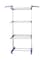 Generic Clothes Drying Hanger Multi Rack Silver/Blue Medium