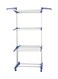 Generic Clothes Drying Hanger Multi Rack Silver/Blue Medium
