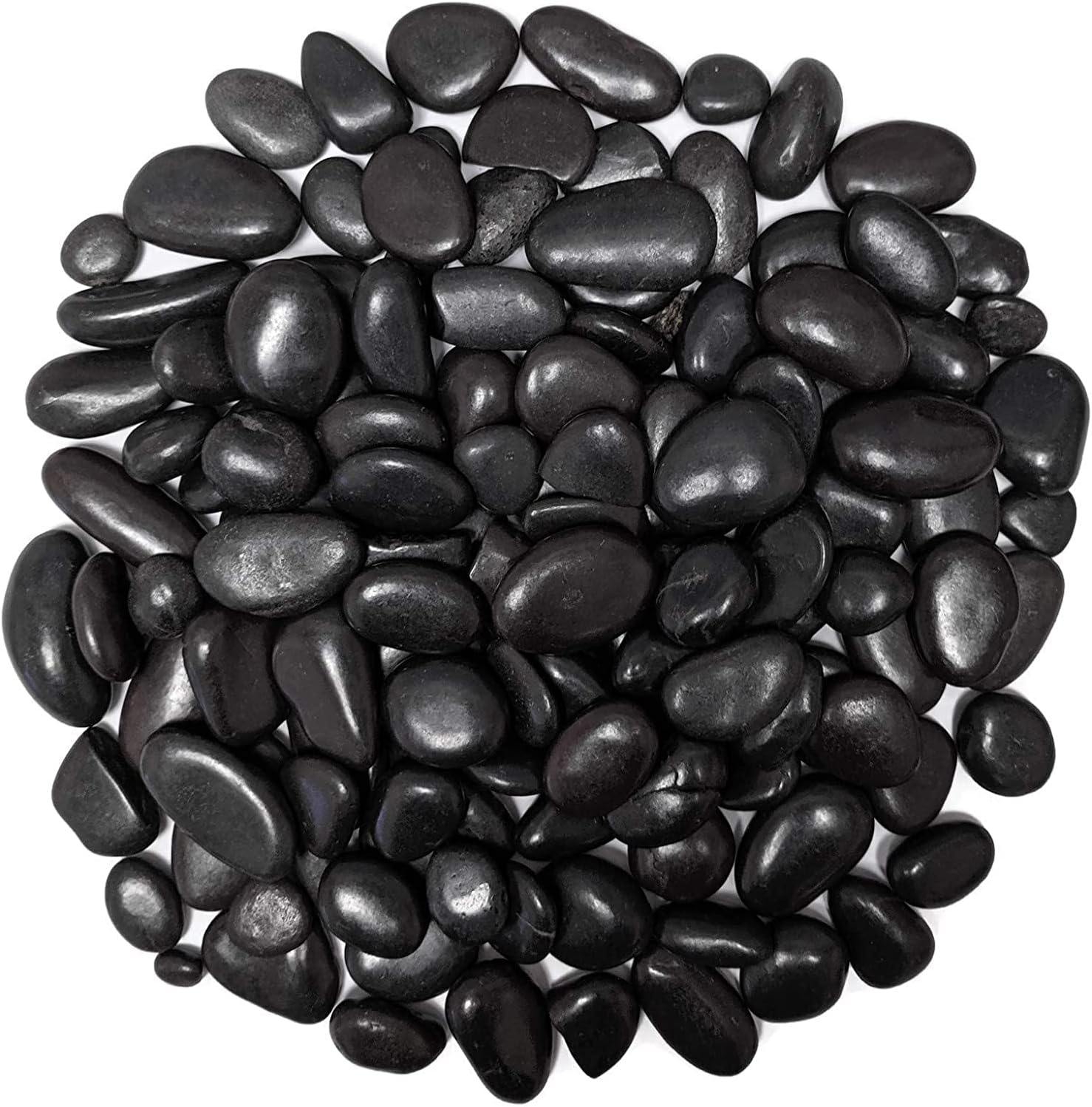 Buy Vsell24 Black Decorative Pebbles River Rock Large Black Light ...