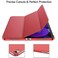 HYX Case For iPad 10th Generation Case 2022, iPad 10.9 Inch 2022 Slim PU Trifold Stand Cover, Red