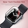Moxedo Glass Screen Protector Ultra HD Clear Full Coverage Flexible Protector Compatible for iWatch Series 7 (45mm)