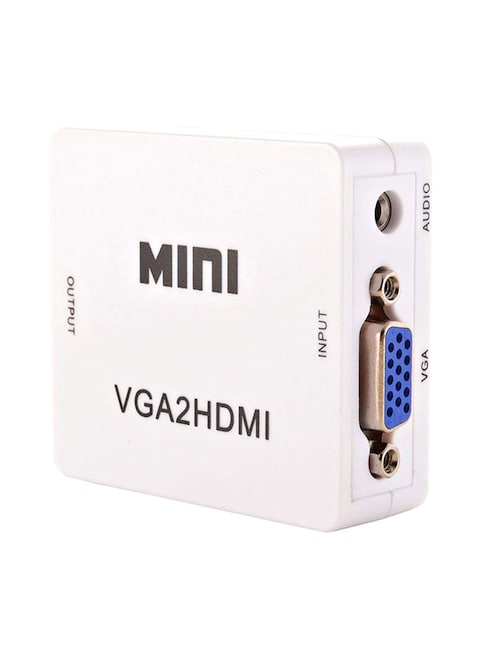 Generic - VGA To HDMI HD Video Converter white