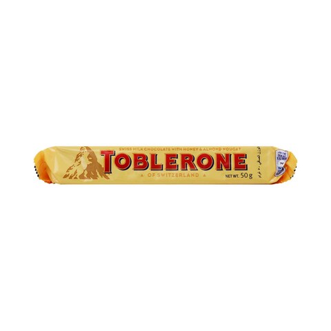 Toblerone Chocolate Milk Bar With Honey &amp; Almond Nougat 50g