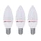 Elsewedy LED Lamp Candle - 6 Watt - Warm Light - 3 Pieces