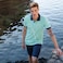 Anemoss Marine Men's Polo Collar T-shirt, Short Sleeve Golf Tennis T-shirt, 100% Cotton, XL Size, Mint Green