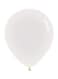 Party Time 6-Piece Round Latex Balloon 18inch - White