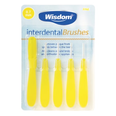 Wisdom Fine Interdental Brush 0.7mm 5 Piece